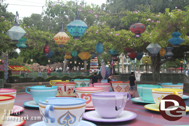 The Tea Cups were also open with no wait.