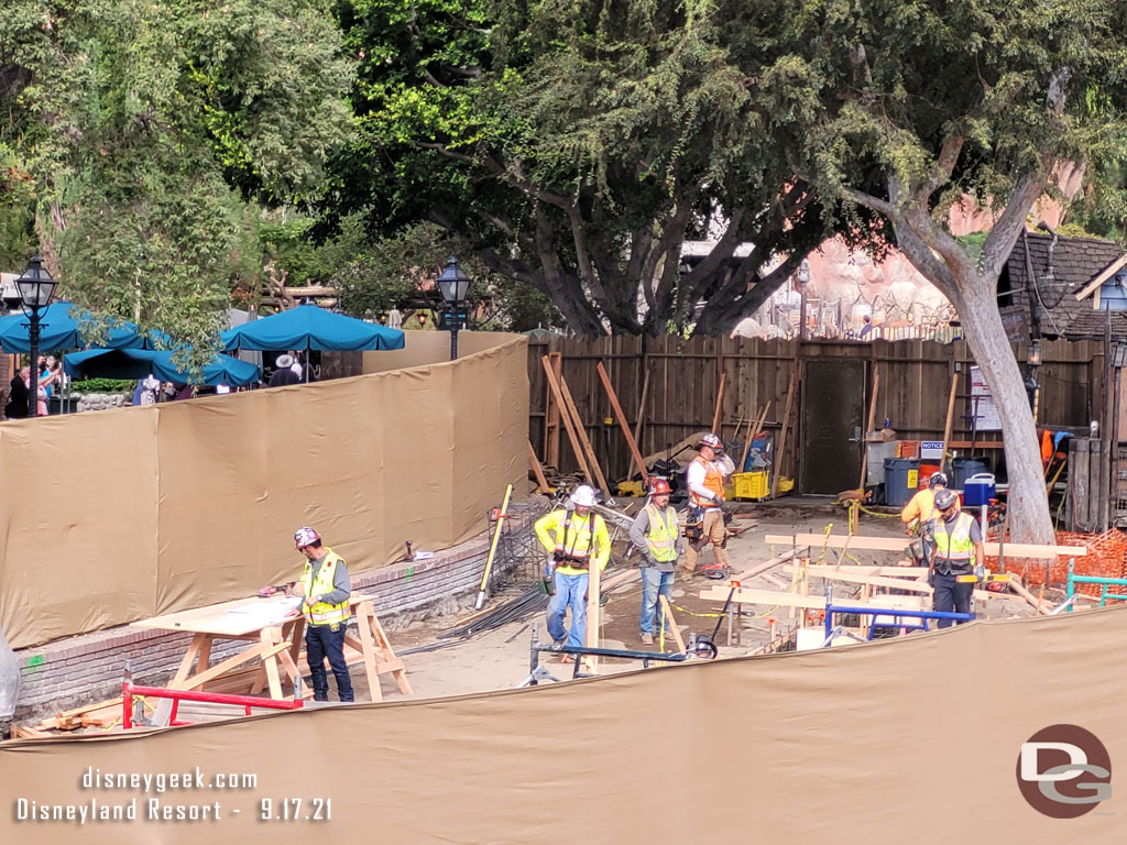 You can see a crew is creating the forms for the new Pelican