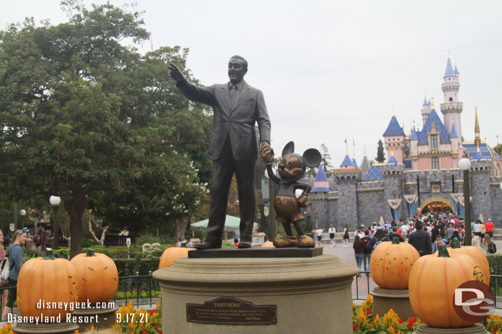 We watched the crowds rush into the park then walked behind them in the calm after the storm.