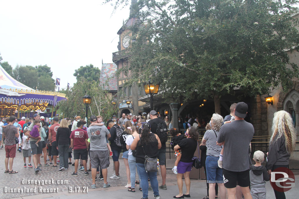 As usual most of the guests rushed to get in line for Peter Pan.