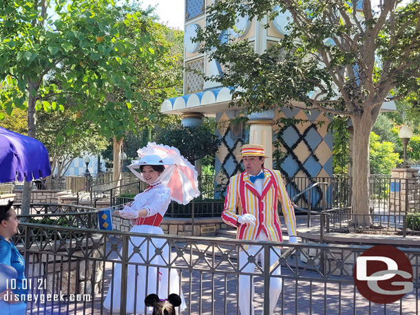 Mary Poppins and Bert were nearby.