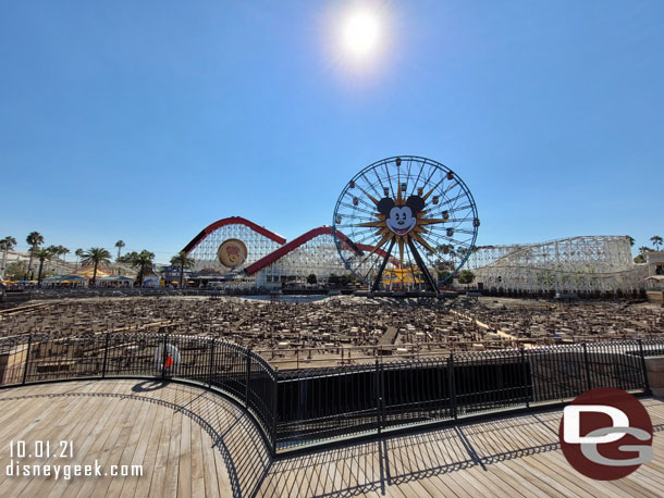 Paradise Bay is mostly drained for renovation work on World of Color