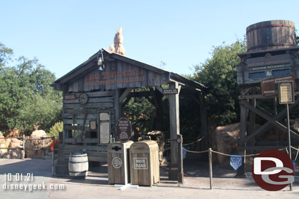 Big Thunder is closed for renovation.