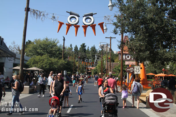 Cars Land Route 66 this afternoon