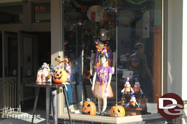 Some Halloween merchandise on Buena Vista Street