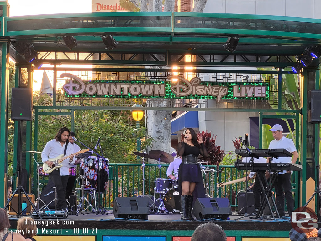 The Tina Aldana Band - Celebrating Hispanic Heritage Month shared the stage alternating sets.