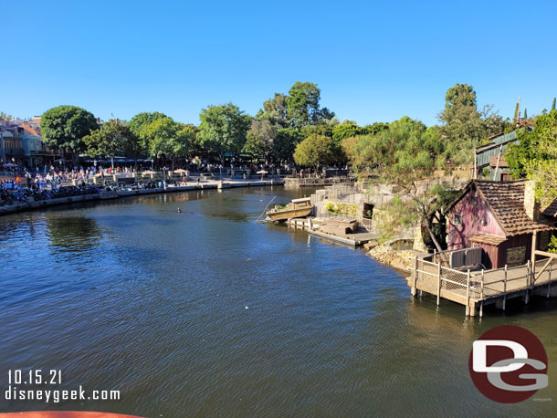 The Fantasmic renovation work has wrapped up and the fountains are underwater again.