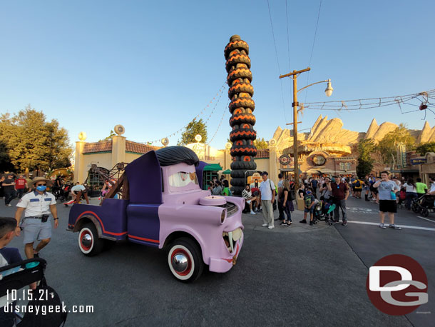 Mater on his way to the Cozy Cone