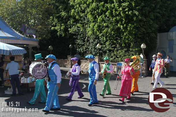 The Pearly Band arriving for a performance.