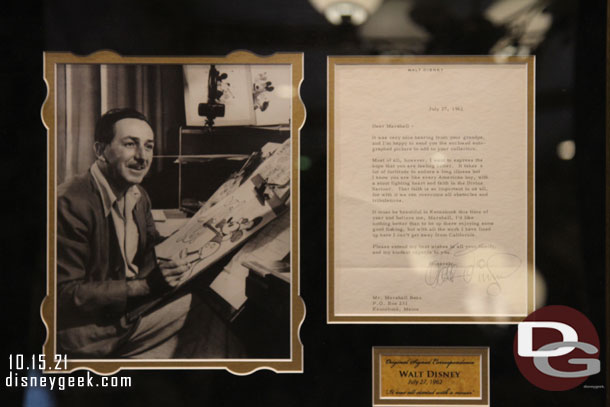 You can purchase this framed and signed original letter from Walt Disney for $14,000 