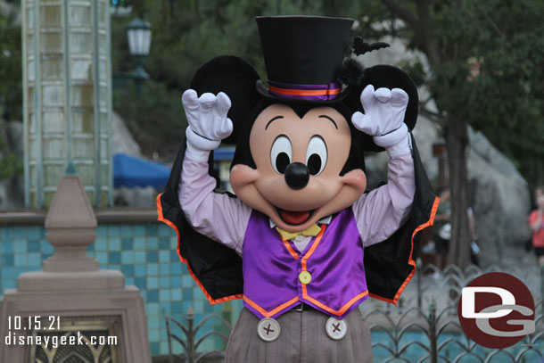 Mickey Mouse on Buena Vista Street.