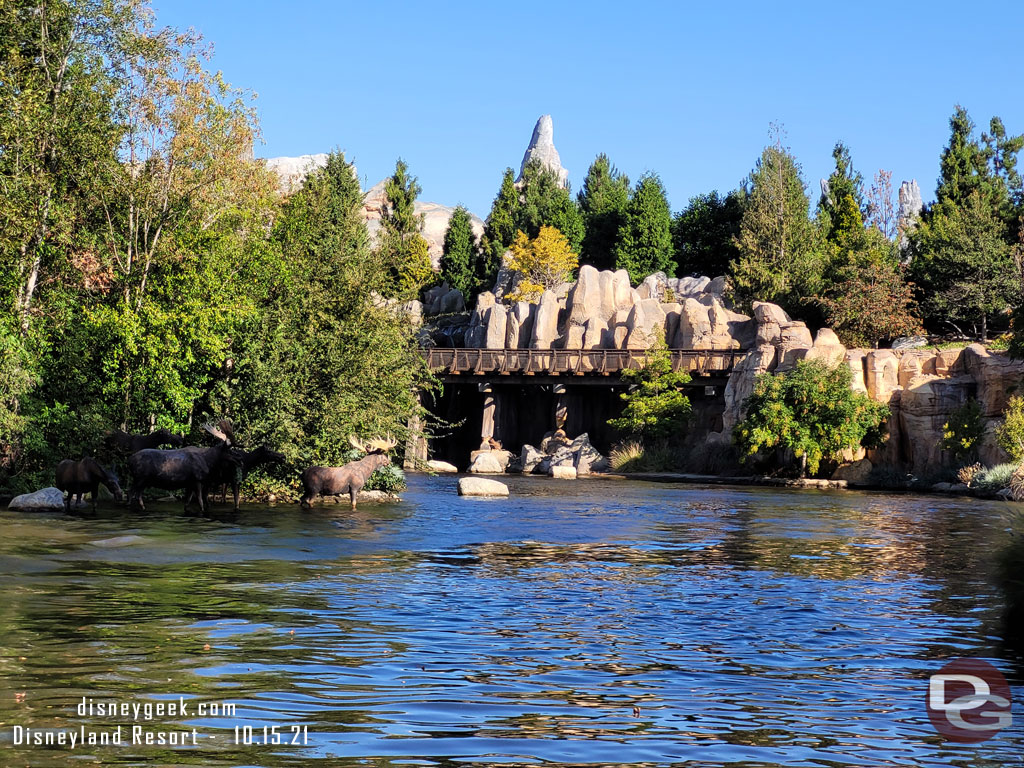 Looking back up the Rivers of America as we steamed for port.