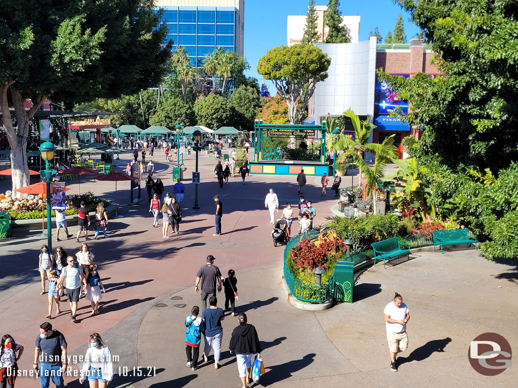 Arriving at the Downtown Disney station.