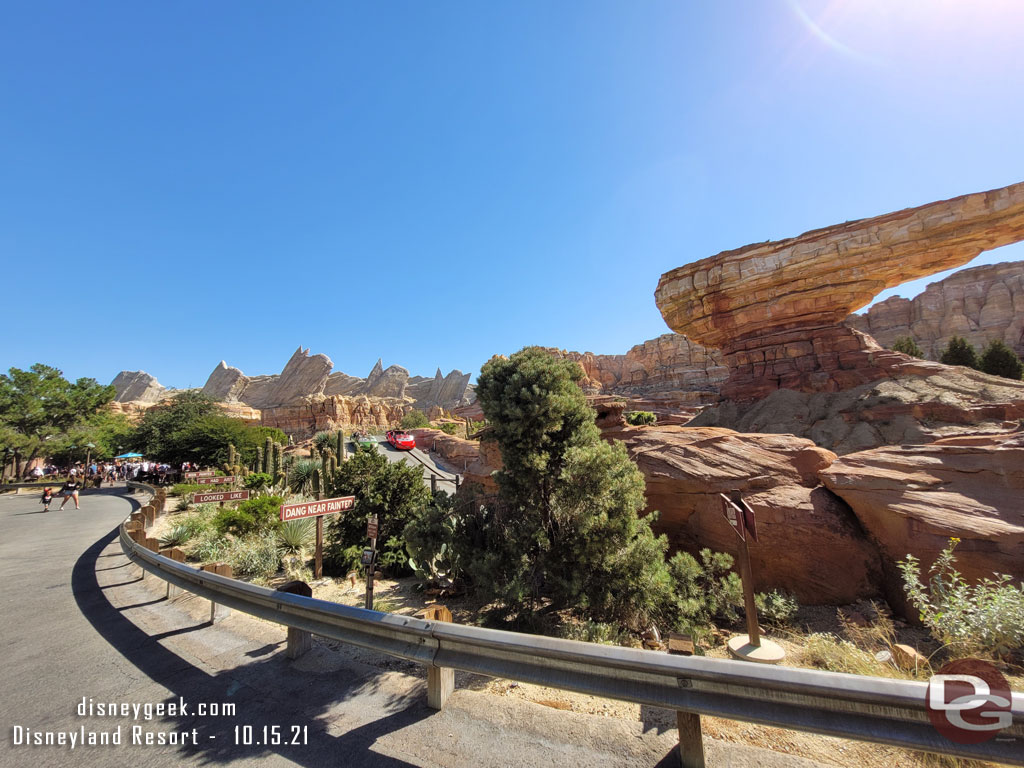 Passing through Ornament Valley this afternoon