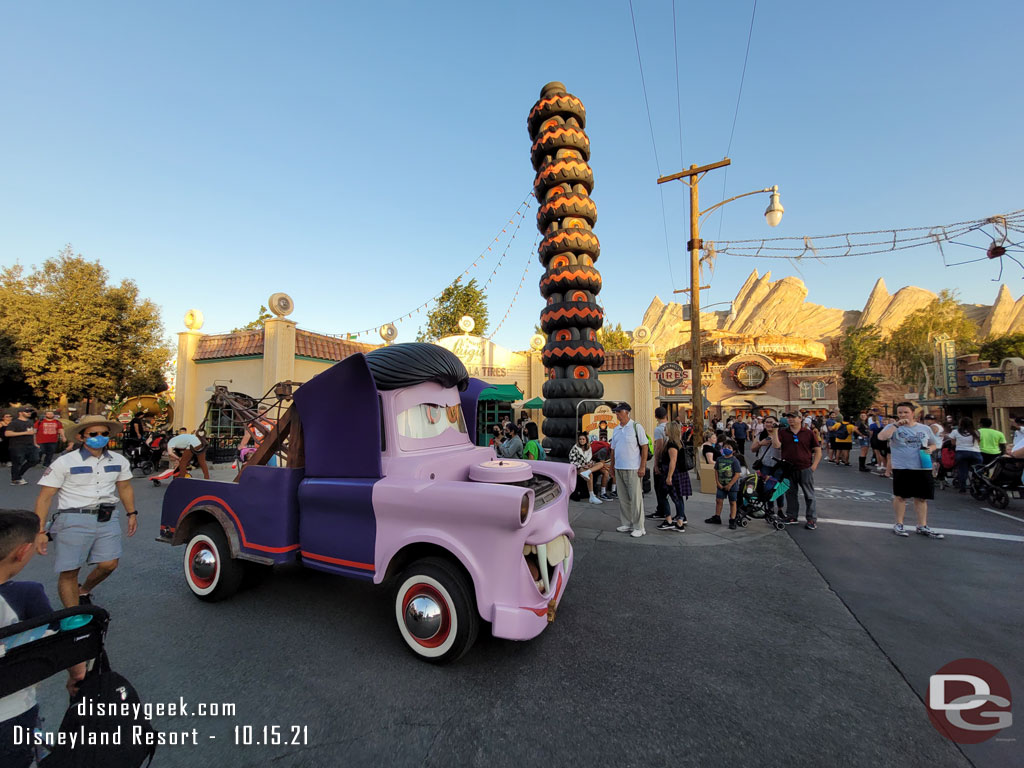 Mater on his way to the Cozy Cone