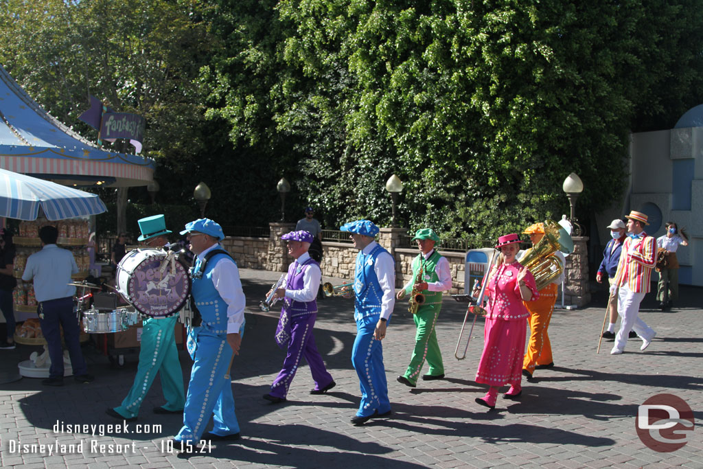 The Pearly Band arriving for a performance.