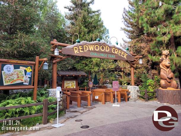 Redwood Creek is closed for the holiday transformation.