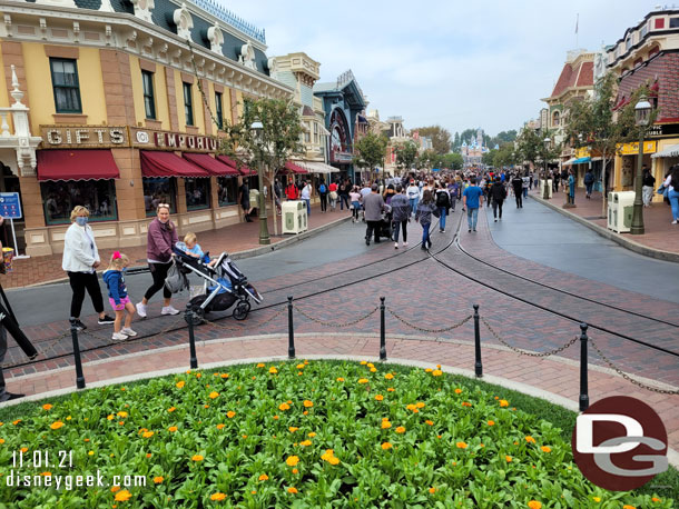 Main Street USA at 1:17pm