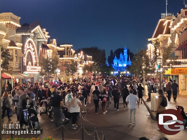 Main Street USA at 6:46pm