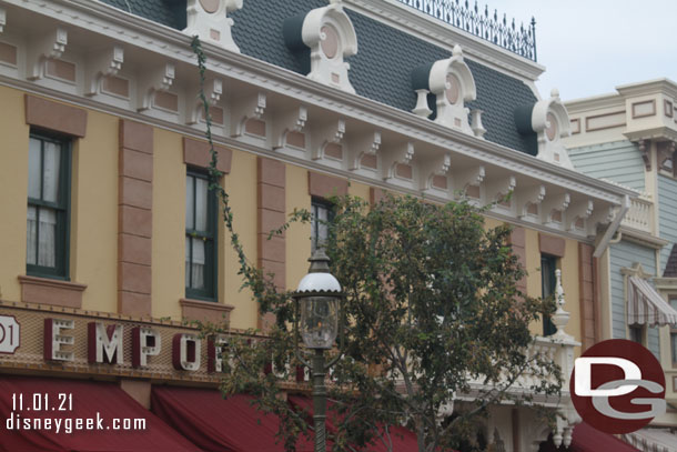 Lights have been added to the trees along Main Street for the holidays already.