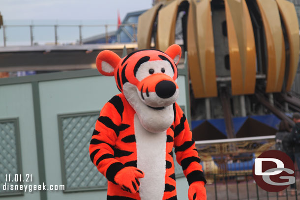 Tigger out near the hub.