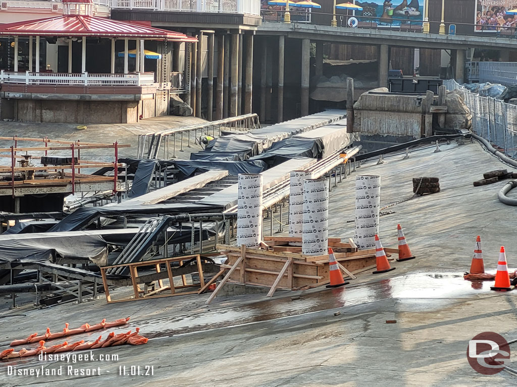 Assuming the pit area is collecting this runoff from the cooling system for the Incredicoaster launch.