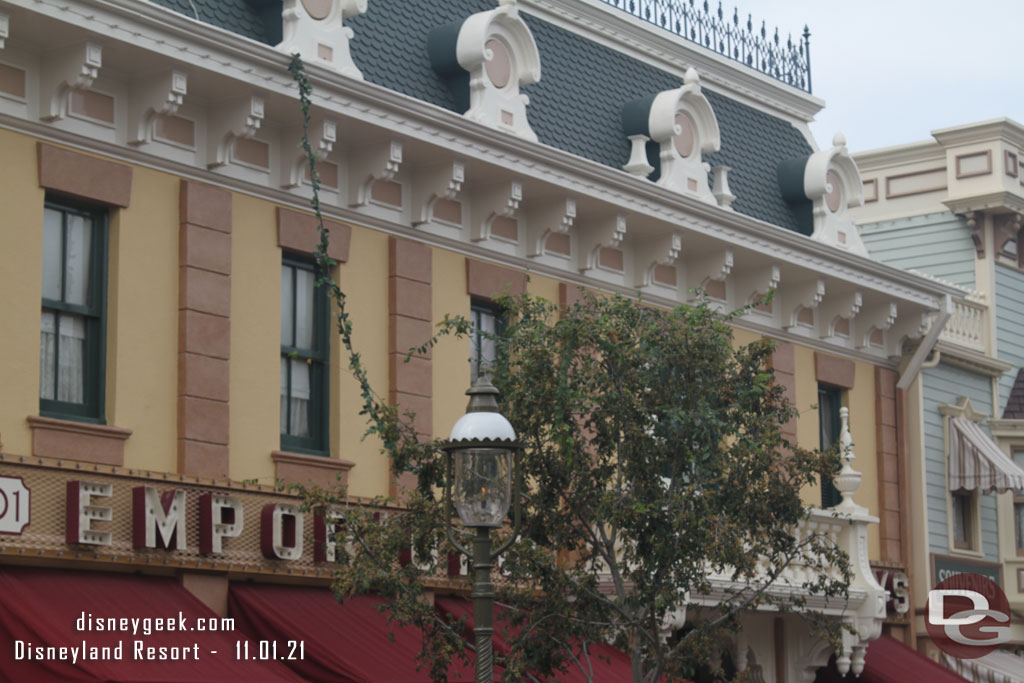 Lights have been added to the trees along Main Street for the holidays already.