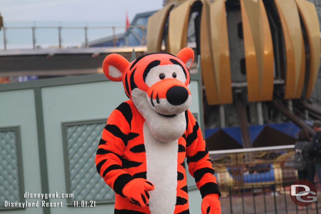 Tigger out near the hub.