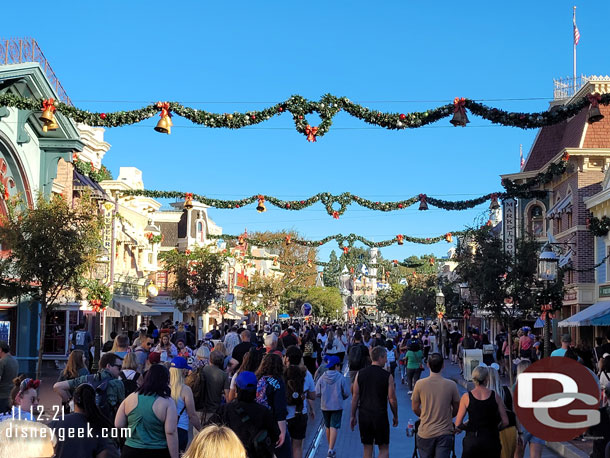 Main Street USA at 7:50am