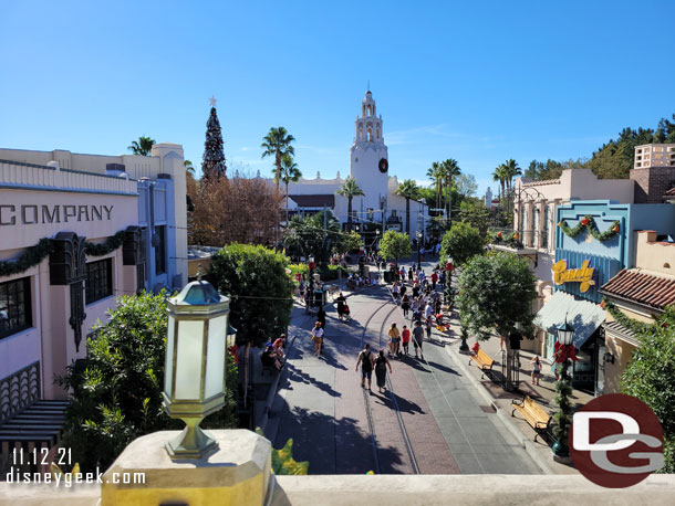 Buena Vista Street this morning.