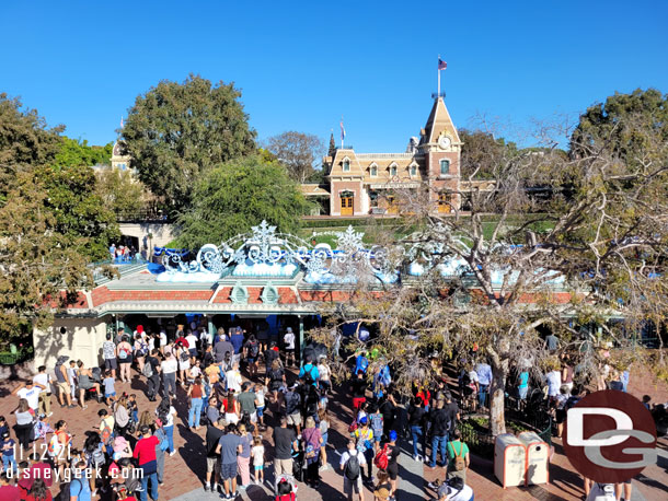 Passing by the Disneyland main entrance