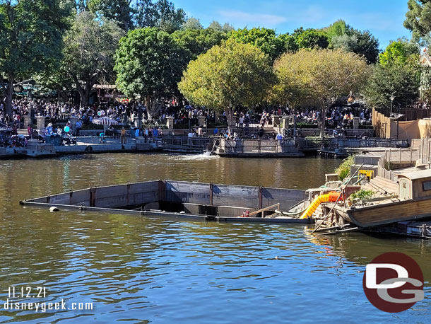 The center screen area for Fantasmic was being worked on.