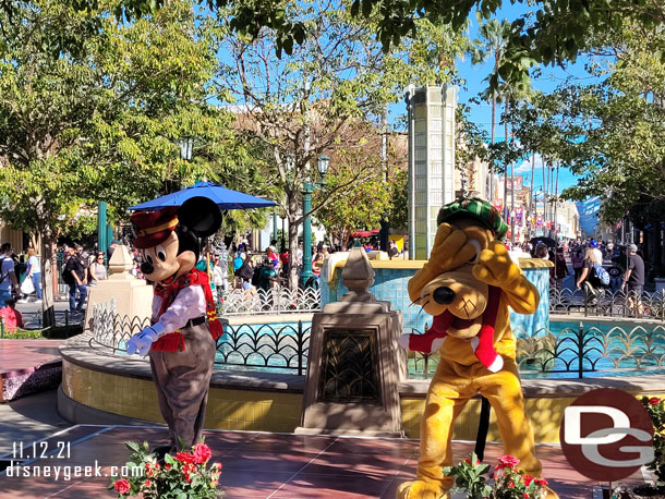 Mickey Mouse and Pluto in Carthay Circle