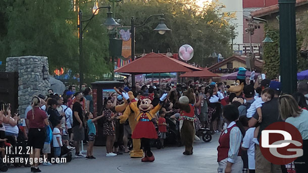 Minnie Mouse leading the procession.