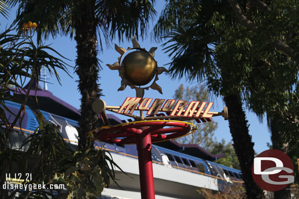 Time for a round trip aboard the Disneyland Monorail