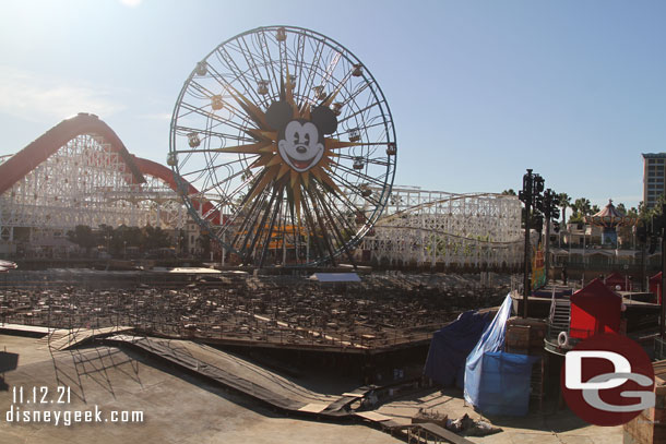 Another look at the World of Color renovation work.