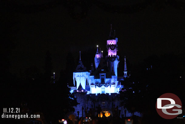 Waiting for the 7:30pm Wintertime Enchantment at Sleeping Beauty Castle