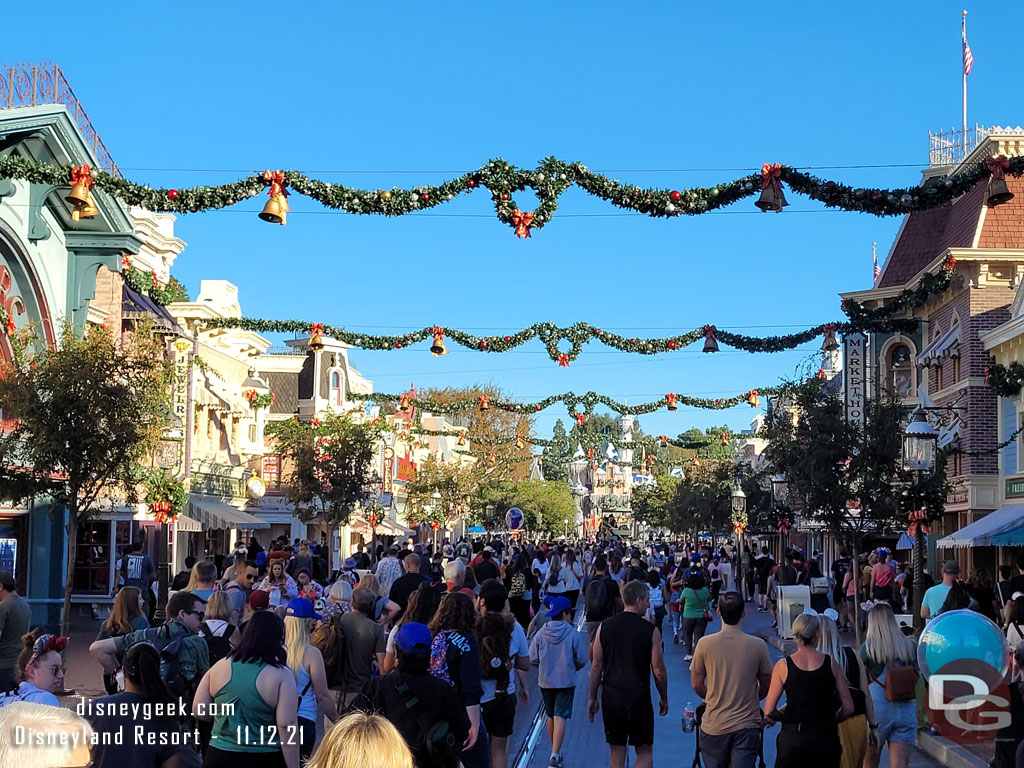 Main Street USA at 7:50am