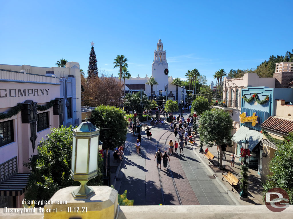 Buena Vista Street this morning.