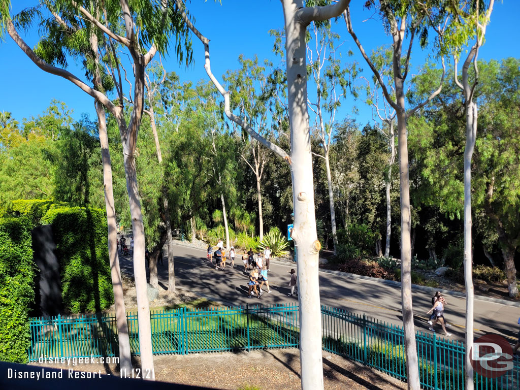 Guests making their way to the parks.