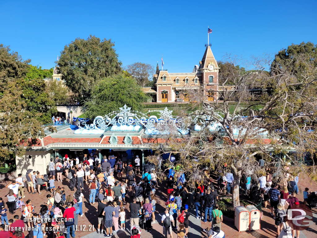 Passing by the Disneyland main entrance