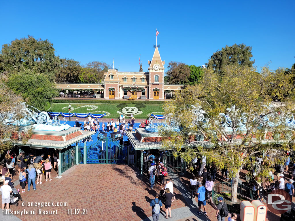 Here you can sorta see the Disney+ Day blue carpet.