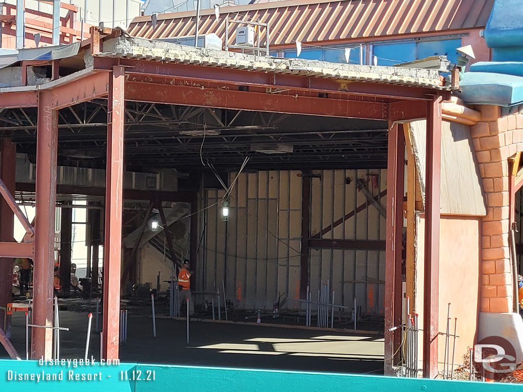 The concrete floor looks to be poured.