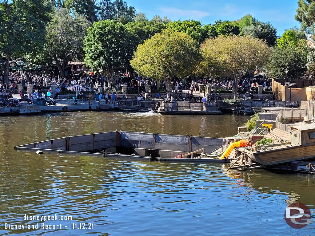 The center screen area for Fantasmic was being worked on.