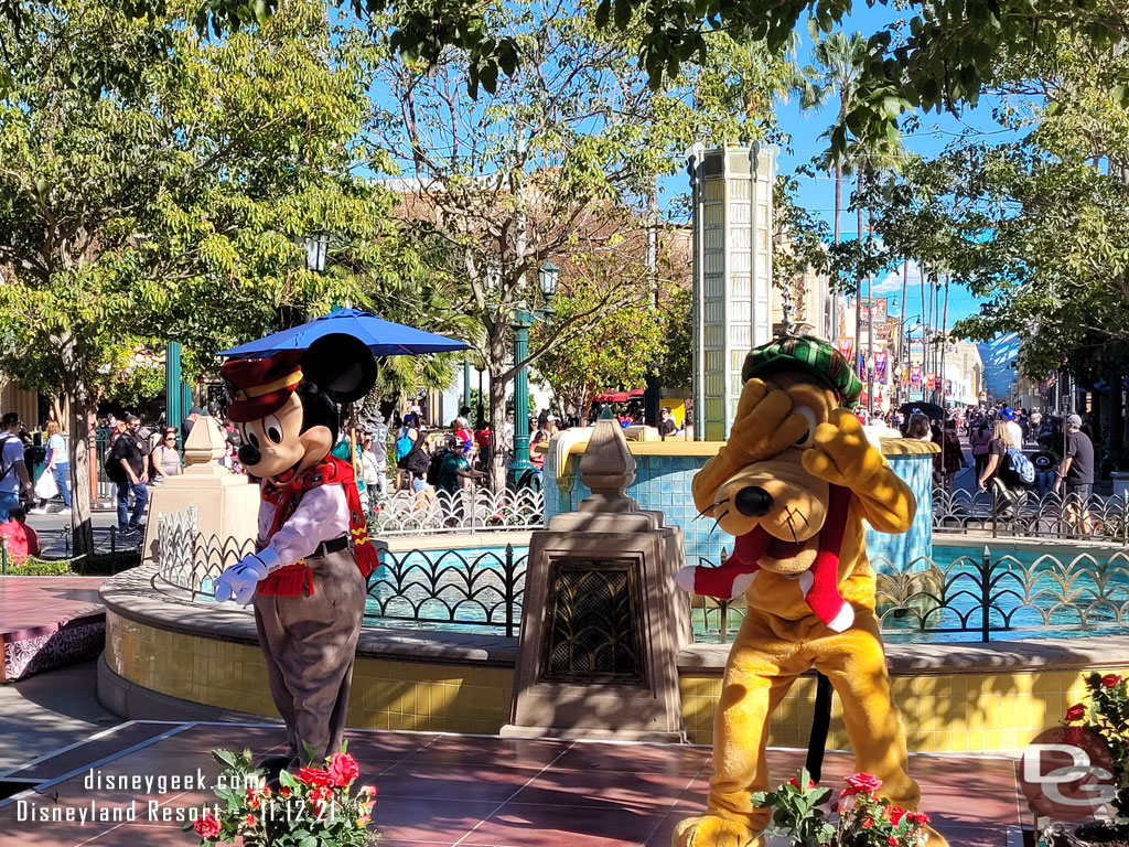 Mickey Mouse and Pluto in Carthay Circle