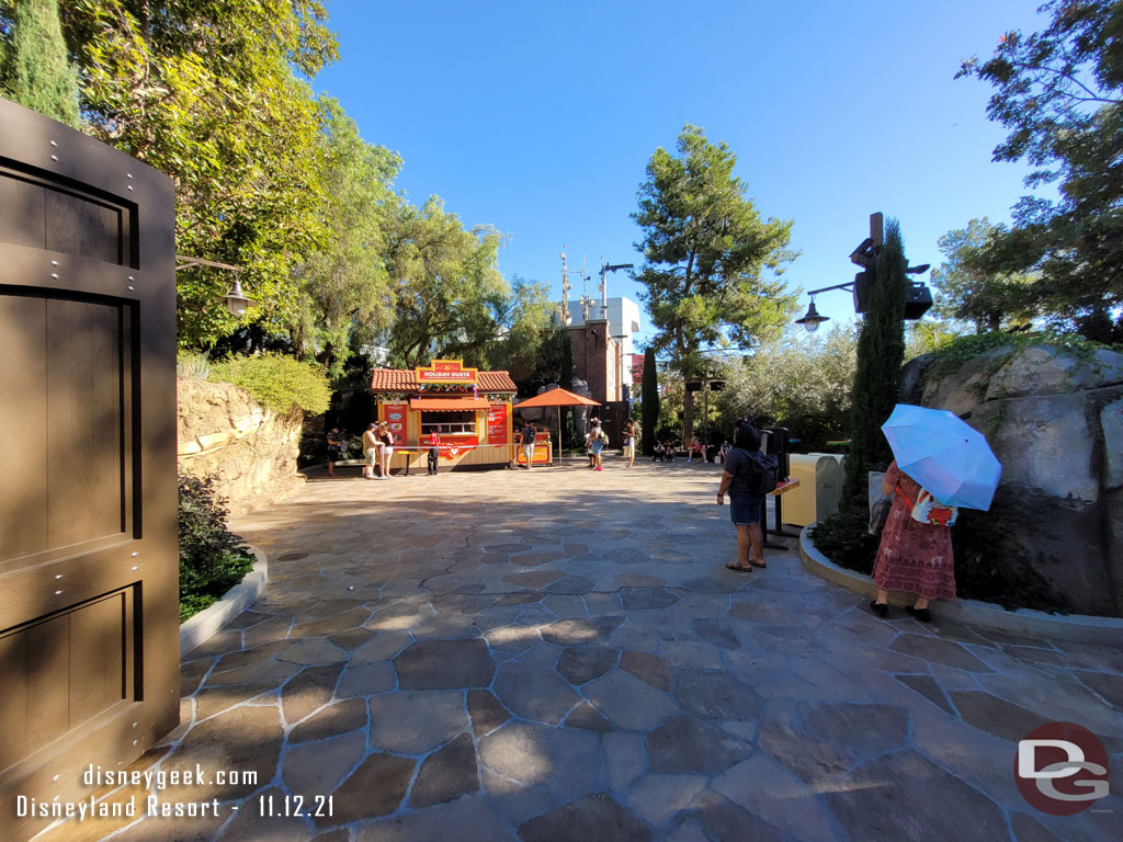 Holiday Duets marketplace is located in the new courtyard between Avengers Campus and Buena Vista Street.