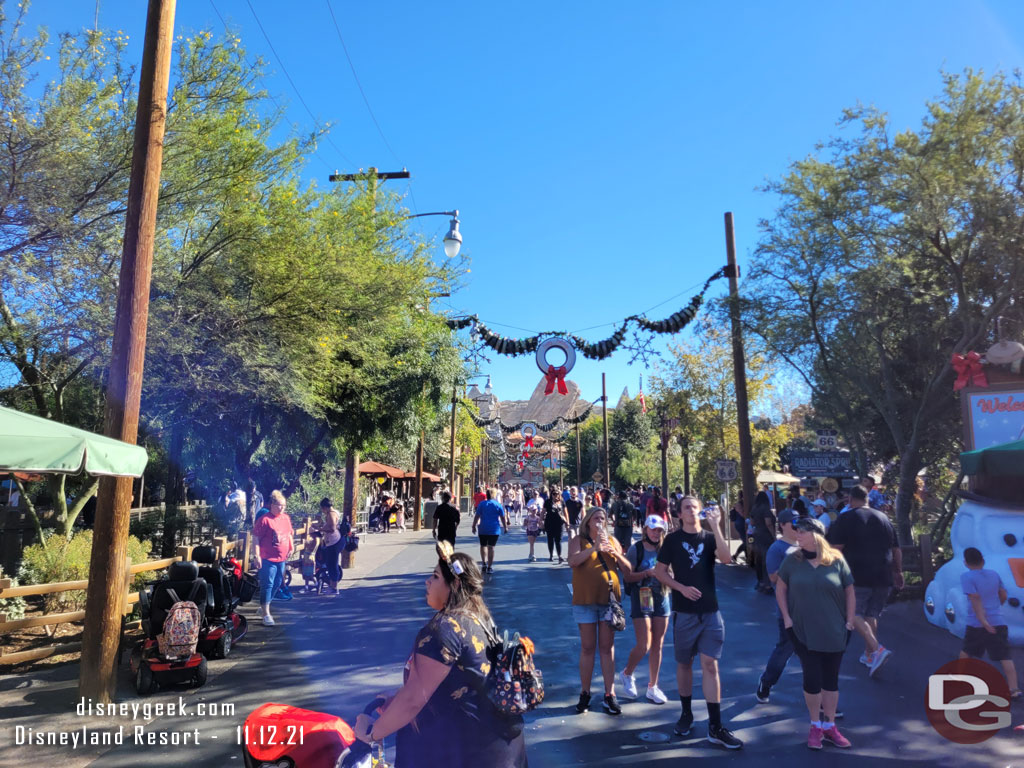 Looking down Route 66 this afternoon.