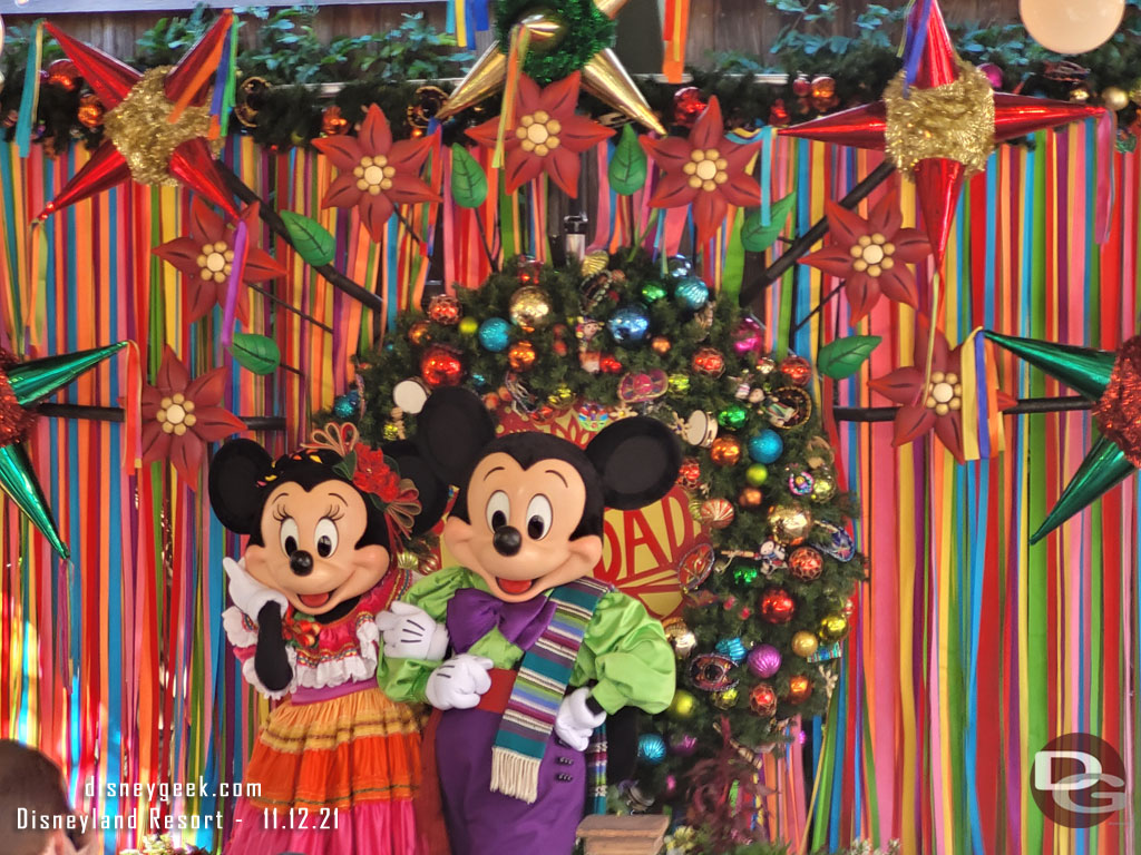 Mickey and Minnie at Viva Navidad