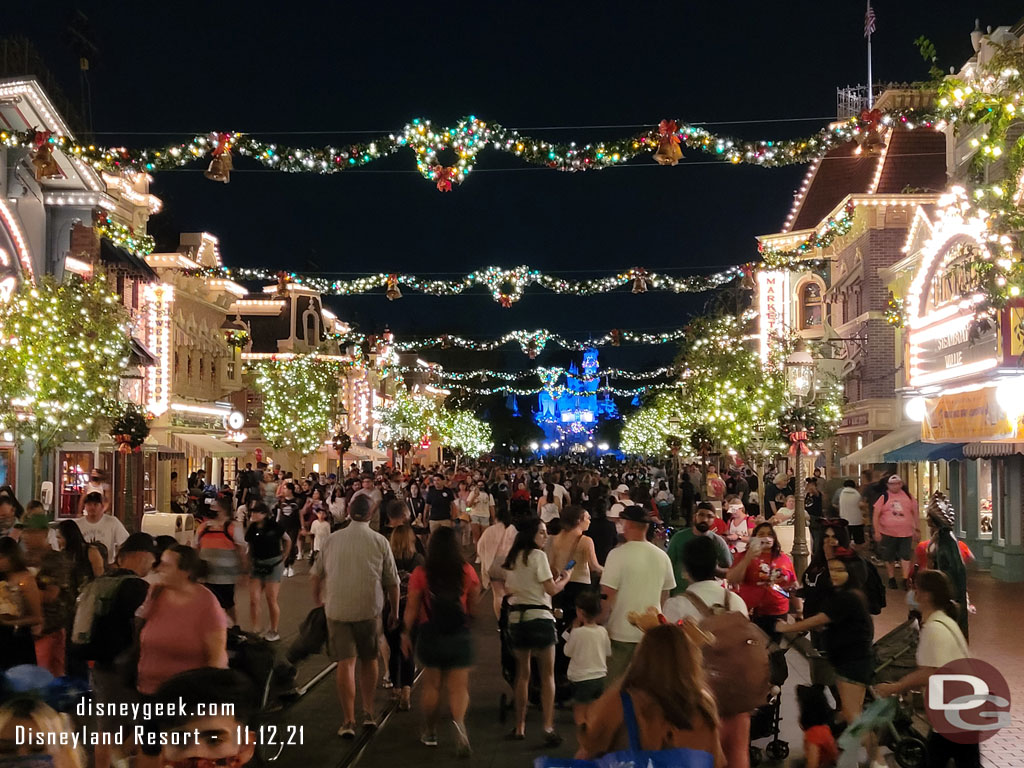 Main Street USA at 6:18pm