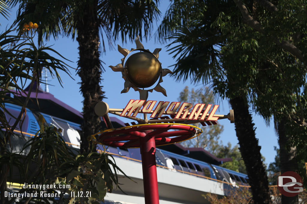 Time for a round trip aboard the Disneyland Monorail